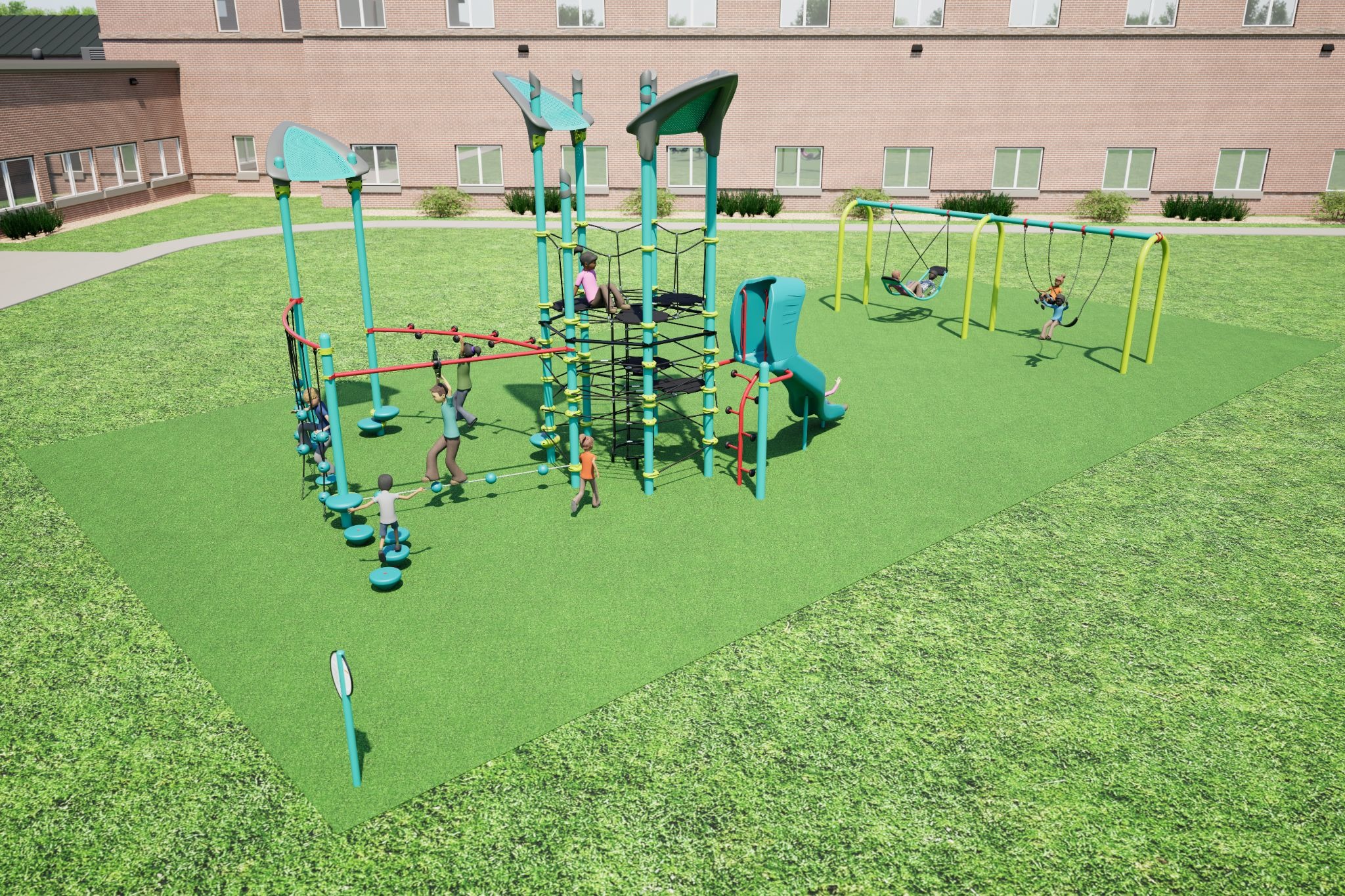 New playground design - aerial view